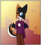 anthro border clothed clothing female fur hair looking_at_viewer simple_background solo tail white_border rahony felid feline mammal absurd_res digital_media_(artwork) hi_res paint_tool_sai_(artwork)