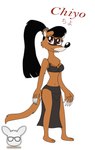 anthro black_hair chiyo_(kendraeevee) claws female fur hair long_hair orange_body orange_fur ponytail red_eyes slim solo kendratheshinyeevee a_toon_rabbit_in_a_weasels'_den asian_mythology east_asian_mythology japanese_mythology mythology kamaitachi mammal mustelid musteline true_musteline weasel yokai hi_res