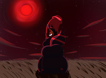 animal_genitalia animal_penis anthro balls big_balls big_breasts big_butt big_penis breasts butt equine_genitalia equine_penis genitals glowing glowing_eyes gynomorph horn huge_balls huge_butt huge_penis hyper hyper_balls hyper_genitalia hyper_penis intersex moon penis red_moon sharp_teeth sky smile smiling_at_viewer smirk smirking_at_viewer solo star starry_sky teeth aurabutt nintendo pokemon zee_(aurabutt) demon eeveelution generation_2_pokemon hybrid pokemon_(species) umbreon absurd_res hi_res