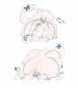 2_horns accessory anthro asking_for_help belly big_belly duo eyelashes female female_anthro fin floppy_ears furgonomics hair hand_holding horn huge_belly huge_thighs larger_anthro larger_female leaning leaning_on_another lying_on_another male male/female male_anthro morbidly_obese morbidly_obese_anthro morbidly_obese_female obese obese_anthro obese_female overweight overweight_anthro overweight_female ribbons romantic romantic_couple sitting size_difference slightly_chubby slightly_chubby_anthro slightly_chubby_male smaller_anthro smaller_male squish tail tail_accessory tail_fin tail_ribbon tail_tuft talking_to_another talking_to_partner text thick_thighs tilde_after_text tongue tongue_out toony tuft wariza miluinaoxie mythology dragon mythological_creature mythological_scalie scalie 2023 english_text hi_res monochrome sketch