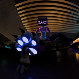 4_toes clothed clothing duo feet female foot_fetish foot_focus foot_on_face kneeling machine macro male male/female micro pawpads paws screen screen_face toes cynthiaacid voices_of_the_void dr._kel kerfur_omega_(votv) felid feline human mammal robot robot_anthro 1:1 2025 3d_(artwork) absurd_res blender_(artwork) digital_media_(artwork) hi_res