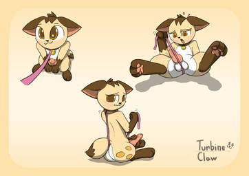 animal_genitalia animal_penis anthro anus_peek biped blush canine_genitalia canine_penis collar dipstick_tail embarrassed fur genitals heart_symbol knot knotted_penis leash leash_pull leashed_collar leg_markings looking_at_viewer looking_pleasured male male_anthro markings masturbation moan motion_lines multiple_poses narrowed_eyes nude nude_anthro nude_male open_mouth paws penis pose rubbing_penis smile solo tail tail_markings tan_body text shatterstone turb_(turbineclaw) canid canine fox mammal character_name english_text handwritten_text hi_res