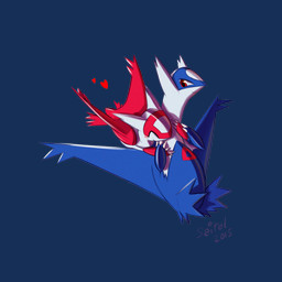 ambiguous_gender blue_body blush chest_markings duo eon_duo eyes_closed heart_symbol hug hugging_another hugging_from_behind legendary_duo markings multicolored_body red_body red_eyes smile two_tone_body white_body saital nintendo pokemon generation_3_pokemon latias latios legendary_pokemon pokemon_(species) 1:1 2015 alpha_channel digital_drawing_(artwork) digital_media_(artwork) signature