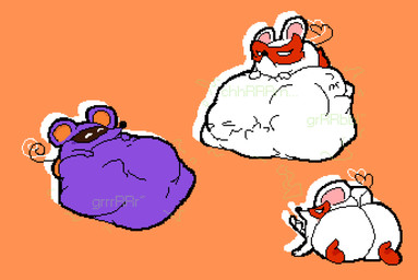 >_< ambiguous_gender ambiguous_pred beckoning bedroom_eyes belly belly_bed belly_on_ground big_belly big_butt biped bodily_noises butt butt_expansion churn clenched_eyes clothing digestion digestion_noises duo empty_eyes expansion eyes_closed face_imprint female female_pred footwear front_view fully_inside fur gesture green_text hand_imprint hand_on_belly hand_on_own_belly high_heels huge_belly huge_butt hyper hyper_belly imprint line_tail long_nose looking_at_viewer looking_back looking_back_at_viewer lying monotone_background mostly_nude_ambiguous mostly_nude_female motion_lines multiple_pred multiple_prey narrowed_eyes on_front orange_background orange_inner_ear pink_inner_ear post_vore_weight_gain purple_belly purple_body purple_ears purple_fur raised_tail rear_view red_clothing red_footwear red_high_heels red_mask resting_on_belly round_ears rumbling_stomach satisfied seductive shoes simple_background size_difference smaller_pred soft_vore sound_effects spiral_tail struggling struggling_prey tail tail_gesture tail_heart text thin_tail unseen_prey unwilling_prey vore vowelless vowelless_sound_effect weight_gain white_belly white_body white_ears white_eyes white_fur meatcanister mario_bros nintendo paper_mario paper_mario:_the_thousand_year_door ms._mowz little_mouser mammal mouse murid murine rodent waddling_head 2026 digital_media_(artwork) english_description full-length_portrait hi_res pixel_(artwork) portrait