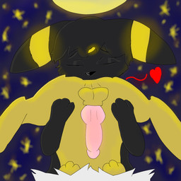 akira(jolteon) anal animal_genitalia animal_penis ayla(umbreon) balls black_body black_fur canine_genitalia canine_penis duo erection feral fur genitals glowing licking male male/male moon night nude nude_male oral penis rimming sex star tongue white_body white_fur yellow_body yellow_fur aylalunar nintendo pokemon eeveelution generation_1_pokemon generation_2_pokemon jolteon pokemon_(species) umbreon 1:1 hi_res