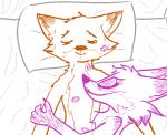 2016 after_sex age_difference anthro bed bodily_fluids canid canine cheek_tuft digital_media_(artwork) dipstick_ears disney duo ear_markings eyebrows eyelashes eyes_closed facial_tuft female female_on_anthro fox fur furniture gloves_(marking) happy incest_(lore) kiss_mark lipstick love lying makeup male male/female male_on_anthro mammal markings mature_anthro mature_female mother_(lore) mother_and_child_(lore) mother_and_son_(lore) mrs._wilde multicolored_ears nick_wilde older_female on_back parent_(lore) parent_and_child_(lore) parent_and_son_(lore) pillow red_fox romantic romantic_couple simple_background smile son_(lore) sweat third-party_edit true_fox tuft visiti younger_male zootopia