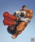 2_penises animal_genitalia animal_penis anthro badbitchxsaber balls barbed_equine_penis big_balls big_penis breasts diphallism equine_genitalia equine_penis genital_piercing genitals gynomorph herm huge_balls huge_penis hybrid_genitalia hybrid_penis hyper hyper_balls hyper_genitalia hyper_penis intersex multi_genitalia multi_penis muscular nipple_piercing nipples penile_spines penis piercing qr_code simple_background solo vertical_diphallism noblewolfa felid mammal prehistoric_species saber-toothed_tiger 5:6 hi_res