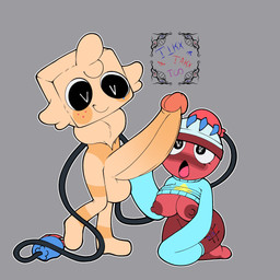 balls big_balls big_butt big_penis blush bodily_fluids breath butt erection female for_a_head foreskin genitals glans heart-shaped_pupils heart_symbol hug huge_balls huge_penis humanoid_genitalia humanoid_penis hyper hyper_balls hyper_genitalia hyper_penis it'll_never_fit looking_pleasured male panting penetration penis retracted_foreskin size_difference text thick_thighs tongue tongue_out tikxtakxtoo blushcrunch_studio dandy's_world roblox gigi_(dandy's_world) goob_(dandy's_world) object_head 1:1 hi_res