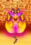 anthro areola breasts clothing egyptian egyptian_clothing egyptian_headdress feet female foot_fetish foot_focus genitals hypnosis hypnotizing_viewer looking_at_viewer magic medium_breasts mind_control nipples pawpads paws purple_areola purple_nipples purple_pussy pussy soles solo finnleafnsfw animal_crossing ankha_zone egyptian_mythology middle_eastern_mythology mythology nintendo ankha_(animal_crossing) domestic_cat felid feline felis mammal hi_res