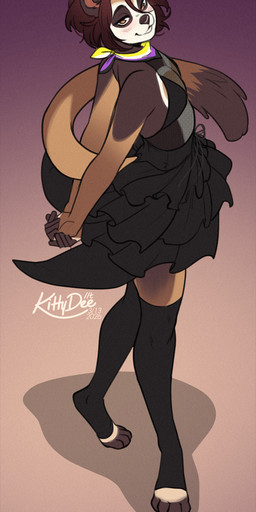 4_toes 5_fingers anthro biped blush bottomwear bra clothed clothed_anthro clothed_male clothing crossdressing feet fingers fully_clothed fully_clothed_anthro fully_clothed_male fur hair legwear lgbt_pride looking_at_viewer male nonbinary_pride_colors pride_colors simple_background skirt smile solo standing tail teeth thigh_highs toes topwear underwear kittydee rudo_(jack-jackal) mammal 2026 digital_drawing_(artwork) digital_media_(artwork) hi_res nonbinary_(lore)