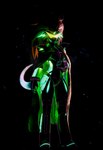 anthro bioluminescence female glowing solo translucent warfaremachine mythology sevan_(warfaremachine) alien dragon ghost lizard mythological_creature mythological_scalie reptile scalie spirit 3d_(artwork) absurd_res digital_media_(artwork) hi_res