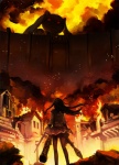 ambiguous_gender black_hair blackrabbitsoul building building_destruction destruction detailed_background duo embers female feral fire gun hair house outside oversized_animal parody ranged_weapon rifle rocket_launcher size_difference standing wall_(structure) weapon alyn2rikla attack_on_titan puella_magi puella_magi_madoka_magica homura_akemi kyubey human incubator_(puella_magi) mammal 2013 crossover digital_media_(artwork)