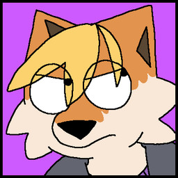 anthro black_border blonde_hair border clothing female female_anthro fur grumpy hair looking_aside orange_body orange_fur pointy_ears purple_background simple_background solo topwear white_body white_fur freoncat normalsville zoey_(normalsville) canid canine fox mammal red_fox true_fox 1:1 2025 bust_portrait colored english_description flat_colors icon low_res portrait