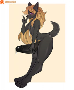 5_fingers anthro balls big_balls big_penis biped black_body black_fur black_nose black_penis blush bodily_fluids border cum dripping erection femboy fingers fur genital_fluids genitals gesture hand_gesture huge_balls huge_penis humanoid_genitalia humanoid_penis hyper hyper_balls hyper_genitalia hyper_penis leaning leaning_backward male nude patreon_logo penis pointing pointing_up precum precum_drip purple_eyes side_view simple_background solo standing thick_thighs white_border katfishcom patreon canid canine mammal 2020 digital_media_(artwork) hi_res shaded watermark