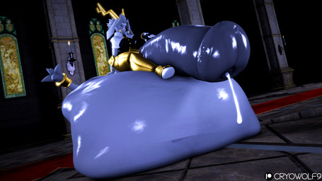 ambiguous_gender ambiguous_prey animal_genitalia animal_penis anthro antlers balls big_balls big_penis bodily_fluids cock_vore cum cum_drip dripping equine_genitalia equine_penis genital_fluids genitals gynomorph horn huge_balls huge_penis hyper hyper_balls hyper_genitalia hyper_penis intersex leaking_cum penile penis penis_bigger_than_body sitting_on_balls solo struggling struggling_prey vore cryowolf9 warfaremachine_(modeler) pseudoregalia sybil_(pseudoregalia) warfare_sybil bovid caprine domestic_cat felid feline felis goat jackalope lagomorph leporid mammal rabbit 16:9 3d_(artwork) 4k absurd_res digital_media_(artwork) hi_res source_filmmaker_(artwork) widescreen