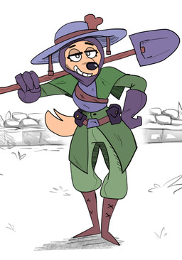 anthro armor belt belt_pouch black_nose boots bottomwear brodie_helmet brown_boots brown_clothing brown_footwear clothed clothed_anthro clothed_female clothing eyebrows female female_anthro fingers footwear front_view fully_clothed fully_clothed_anthro fully_clothed_female fur gloves grass green_bottomwear green_clothing green_pants hand_on_hip handwear headgear helmet holding_object holding_shovel holding_tool looking_at_viewer military outside pants plant shoes shovel simple_background smile soldier solo tail tan_body tan_fur tan_tail tools warrior white_background white_sclera cloudidoodles maxine_(cloudidoodles) canid canine canis domestic_dog mammal 2023 absurd_res digital_media_(artwork) english_description full-length_portrait hi_res portrait