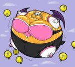 annoyed anthro armor armwear belly belly_expansion big_belly big_breasts big_cheeks black_bodysuit black_clothing black_nose black_skinsuit blue_eyeshadow body_inflation bodysuit breast_expansion breastplate breasts cheek_expansion clothing elbow_gloves expansion eyelashes eyeshadow female floating footwear gloves hair handwear huge_belly huge_breasts huge_cheeks hyper hyper_belly hyper_breasts hyper_inflation immobile inflation makeup motion_lines pink_breastplate power_balloon puffed_cheeks purple_wings shoes skinsuit sky skyscape solo spherical_inflation tan_body tan_inner_ear teal_eyes tight_clothing white_armwear white_clothing white_ears white_elbow_gloves white_footwear white_gloves white_hair white_handwear white_shoes wings enigma20xx mario_bros nintendo sega sonic_the_hedgehog_(series) rouge_the_bat bat mammal colored digital_media_(artwork) shaded