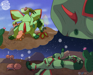 3_claws 3_toes anus biped bipedal_feral butt cactus claws desert dream feet feral genitals glint group licking light male night nude oral penile penis penis_lick plant rock sex sleeping spreading sunlight tail thought_bubble toes tongue wings worship velvet706 mythology nintendo pokemon dragon flygon generation_3_pokemon mythological_creature mythological_scalie pokemon_(species) scalie trapinch vibrava 5:4 hi_res