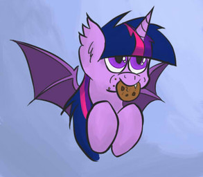 abstract_background alternate_species bread cookie female feral food hair horn membrane_(anatomy) membranous_wings multicolored_hair purple_hair simple_background solo teeth two_tone_hair wings dreamsulu friendship_is_magic hasbro idw_publishing my_little_pony my_little_pony_(idw) mythology twilight_sparkle_(mlp) twilight_sparkling bat_pony equid equine hybrid mammal mythological_creature mythological_equine winged_unicorn 2015 low_res