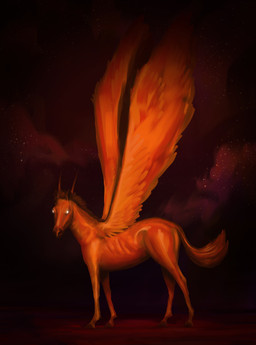 ambiguous_feral ambiguous_gender brown_hooves brown_mane brown_tail embers empty_eyes feathered_wings feathers feral glowing glowing_eyes hell hooves light looking_at_viewer mane orange_wings quadruped red_body red_skin short_mane smoke solo spread_wings standing tail unguligrade wings thomas_caputo mythology equid equine mammal mythological_creature mythological_equine pegasus 2025 absurd_res colored digital_drawing_(artwork) digital_media_(artwork) english_description full-length_portrait hi_res lighting portrait shaded