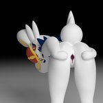 anthro anus female genitals pussy solo goldencarrot nintendo pokemon cinderace generation_8_pokemon pokemon_(species) 1:1 3d_(artwork) digital_media_(artwork) hi_res