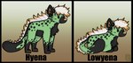 feral gold_(metal) male markings niven piercing solo spots spotted_markings starseeker domestic_cat felid feline felis hybrid hyena mammal spotted_hyena absurd_res hi_res meme trans_(lore) trans_man_(lore)