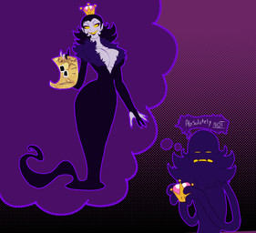 annoyed big_breasts breasts crossgender crown female hair headgear male neck_tuft short_hair solo speech_bubble super_crown tuft yellow_eyes aspenofsimpcon a_hat_in_time mario_bros nintendo snatcher_(ahit) ghost humanoid spirit hi_res meme