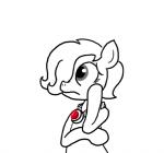 earth_pony emerald_jewel_(colt_quest) equid equine fan_character female feral ficficponyfic hasbro horse jewelry mammal my_little_pony necklace pony simple_background solo thinking white_background