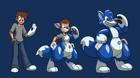 anthro blue_body bottomwear brown_hair clothing growth hair handle human_to_anthro human_to_inanimate inanimate_transformation inflatable male nozzle nude pants pawpads permanent_smile pool_toy pooltoy_transformation seam_(sewing) smile solo species_transformation standing tail tail_growth transformation transformation_sequence themadastronaut animate_inanimate canid canine fox human living_inflatable mammal alpha_channel digital_media_(artwork) hi_res sequence