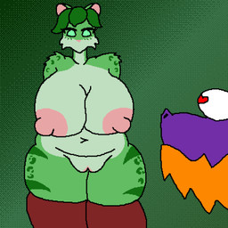 anthro beard big_breasts breasts clothing duo facial_hair female floating_heart genitals green_body green_spots green_stripes heart_eyes heart_symbol huge_breasts legwear male nipples nude nude_anthro nude_female orange_beard orange_facial_hair pink_nipples pink_vulva purple_body red_clothing red_heart red_legwear red_stockings spots stockings stripes thick_thighs thigh_highs vulva wide_hipped_anthro wide_hipped_female wide_hips therealmessyroomguy1 mythology dragon felid mammal mythological_creature mythological_scalie pantherine scalie snow_leopard 1:1 animated digital_media_(artwork) hi_res pixel_(artwork) pixel_animation