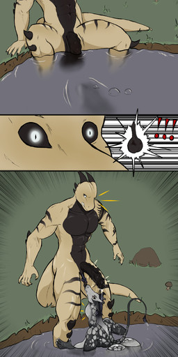 anthro ball_stretching balls balls_in_mouth big_balls big_breasts big_butt big_penis big_tail breasts butt clenched_teeth duo eyes_closed female flaccid fungus genitals grass horn larger_male male male/female muscular muscular_male mushroom nude partially_submerged penis plant questionable_consent rock saggy_balls sitting size_difference smaller_female spikes standing surprised tail teeth underwater water white_eyes rafitos mythology rithe dragon giraffe giraffid mammal mythological_creature mythological_scalie scalie absurd_res hi_res