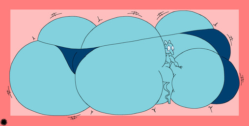 anthro ball_squish balls balls_expansion big_balls big_butt big_penis blue_body blush blush_lines bodily_fluids bottom_heavy bubble_butt butt butt_expansion clothing crossbar_emanata curvy_figure emanata expansion eyelashes eyewear femboy flash_emanata genital_expansion genitals geometric_background glasses hand_on_balls huge_balls huge_butt huge_penis hyper hyper_balls hyper_butt hyper_genitalia hyper_penis logo looking_at_own_butt male penis penis_expansion rear_view simple_background solo squish sweat sweatdrop text thick_thighs thong underwear thatdawgmurray happy_tree_friends sniffles_(htf) aardvark mammal 2025 absurd_res aliasing artist_logo artist_name digital_media_(artwork) hi_res signature