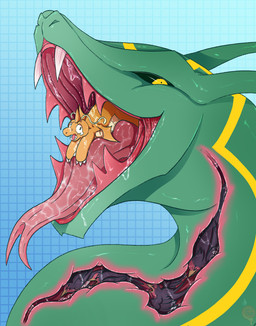 ambiguous_gender bodily_fluids drooling esophagus fangs feral forked_tongue internal male open_mouth oral_vore saliva simple_background tears teeth throat tongue vore citrusfang mythology nintendo pokemon avian bird dragon dragonite generation_1_pokemon generation_3_pokemon legendary_pokemon mythological_creature mythological_scalie pokemon_(species) rayquaza reptile scalie snake swellow taillow hi_res
