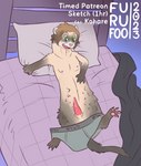 genitals male otherkin penis shrinking size_transformation solo species_euphoria transformation furufoo therian domestic_ferret mammal mustelid musteline true_musteline weasel