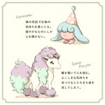 1_horn ambiguous_gender biped feral hooves horn mane quadruped smile tail text koike_09 nintendo pokemon equid equine galarian_form galarian_ponyta generation_8_pokemon hatenna mammal pokemon_(species) regional_form_(pokemon) waddling_head 1:1 2019 japanese_text