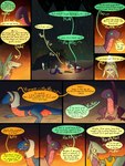 absurd_res camp campfire comic dinosaur dragon dragonscape drekir dromaeosaurid english_text extinct female feral forest forl_(thepatchedragon) group hi_res male mountain mythological_creature mythological_scalie mythology night oli_(thepatchedragon) plant post-apocalyptic prehistoric_species ralan_(thepatchedragon) reptile scalie text thepatchedragon theropod tree tribal tribal_clothing trio