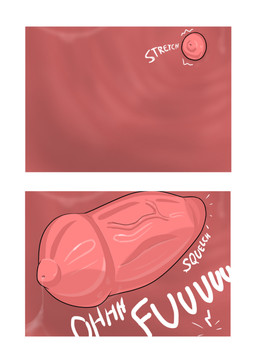 anthro anthro_on_feral bestiality bodily_fluids duo faceless_character faceless_male female feral genital_fluids genitals internal internal_vaginal large_penetration male male/female penetration penis precum vaginal vaginal_canal vaginal_penetration angrycaboose cabby_(angrycaboose) canid canine fox mammal comic hi_res