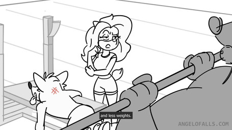 animatic anthro barbell big_hair bottomwear character_reenactment clothing crop_top exercise female group gym hair male muscular muscular_male pain sassy shirt shirtless_male shorts size_difference smaller_female smaller_male text toony topwear trio weight_bench weightlifting workout angelofalls conditional_dnp activision crash_bandicoot_(series) the_looney_tunes_show warner_brothers crash_bandicoot crunch_bandicoot tawna_bandicoot bandicoot mammal marsupial 16:9 2023 animated digital_media_(artwork) english_audio english_text hi_res short_playtime sound subtitled video widescreen