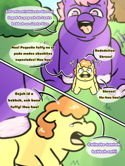abuse adult_on_young age_difference ambiguous/ambiguous ambiguous_feral ambiguous_gender ambiguous_penetrated ambiguous_penetrating ambiguous_penetrating_ambiguous ambiguous_penetration bodily_fluids child_abuse crying day dialogue feral feral_on_feral feral_penetrated feral_penetrating feral_penetrating_feral forced from_behind_position hair looking_pleasured neonate obscured_penetration orange_hair outside pain pained_expression penetration pink_eyes pink_hair purple_body quadruped rape restrained sex size_difference smaller_penetrated suffering tears text tongue tongue_out yellow_body young young_ambiguous young_feral young_penetrated young_raped giggle_fluffy's fluffy_pony equid equine fluffy_pony_(species) horse mammal pony 3:4 comic digital_media_(artwork) hi_res spanish_description spanish_text translated translated_description