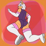 anthro biped boots bulge bulge_from_behind butt clothed clothing crossgender ear_piercing ear_ring eyeshadow femboy footwear ftm_crossgender fully_clothed fur gloves hand_on_butt handwear in_heat looking_at_viewer looking_back looking_pleasured makeup male male_anthro piercing plantigrade raised_tail ring_piercing shoes skinsuit skintight_suit smile solo tail tight_clothing white_body white_fur spooner_kai sega sonic_the_hedgehog_(comics) sonic_the_hedgehog_(series) sonic_x rogue_the_bat_(nikkikaji) rouge_the_bat bat mammal absurd_res hi_res