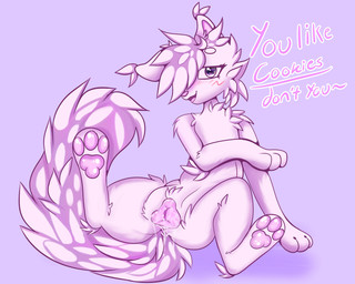 animal_genitalia animal_vulva anus belly blush blush_lines bodily_fluids butt canine_genitalia canine_vulva cheek_tuft cookie crossgender cum cum_drip dripping dripping_vulva dripping_wet ear_tuft facial_tuft female feral flat_chested fluffy fluffy_chest fluffy_ears fluffy_hair food fur genital_fluids genitals hair inner_ear_fluff nude open_mouth pawpads paws pink_pawpads pink_paws pink_vulva precum precum_drip presenting presenting_vulva raised_paw simple_background sitting sitting_on_ground solo spread_legs spreading tail tail_tuft tuft tufted_fur vaginal_fluids vulva wet wet_body wet_fur white_body white_fur lighskia boy_kisser_(meme) girlkisser_(melodynotmel) felid feline mammal 5:4 digital_media_(artwork) hi_res meme shaded