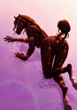 all_fours anal anal_penetration anthro black_hair braided_hair breasts brown_body brown_fur butt buttplug buttplug_in_ass buttplug_insertion chain collar female fur gem genitals hair hooves horse_harness horse_tail humanoid_genitalia humanoid_vulva jewel_buttplug jewelry jewelry_only looking_at_viewer object_in_ass penetration plug_(sex_toy) plug_insertion presenting presenting_hindquarters rear_view sex_toy sex_toy_in_ass sex_toy_insertion simple_background solo tail vulva wavy_hair yellow_eyes road~abelgeym equid equine mammal absurd_res hi_res