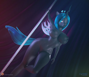 anthro areola breasts crown dancing female genitals headgear humanoid_genitalia humanoid_vulva navel nipples nude pole pole_dancing solo vulva wings eqamrd friendship_is_magic hasbro my_little_pony queen_chrysalis_(mlp) arthropod changeling_(mlp) equid equine horse mammal pony 3d_(artwork) digital_media_(artwork) hi_res