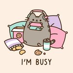 ambiguous_gender beverage_can chips_(food) cookie electronics feral food fur grey_body grey_fur headphones pillow potato_chips solo text whiskers pusheen_corp pusheen_and_friends pusheen domestic_cat felid feline felis mammal 1:1 animated english_text meme short_playtime female_(lore)