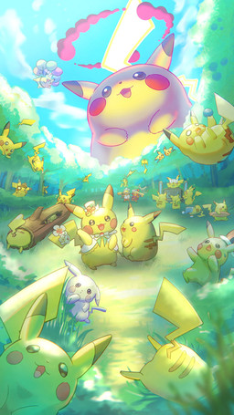 accessory anthro balloon berry bottomwear brown_eyes butt clothing cosplay_pikachu_(costume) disc_jockey eyewear falling featureless_crotch female flower_accessory flying food forest fruit furgonomics gesture glasses grass grey_body group hat headgear headwear holding_berry holding_food holding_fruit holding_object inflatable log looking_at_viewer lying macro magnifying_glass male markings on_side open_mouth oran_berry paws plant pokemon_berry shrub sitting skirt sleeping sleeping_cap sparkles speaker striped_markings stripes sunglasses surfboard tail tail_accessory tongue tree waving waving_at_viewer wood yellow_body muraselelait nintendo pokemon pokemon_pokopia pokemon_sleep pokemon_winds_and_waves detective_pikachu mr._windychu ms._wavychu peakychu ditto_(pokemon) generation_1_pokemon generation_7_pokemon generation_8_pokemon gigantamax_pikachu gigantamax_pokemon mimikyu pikachu pokemon_(species) 2026 9:16 absurd_res hi_res