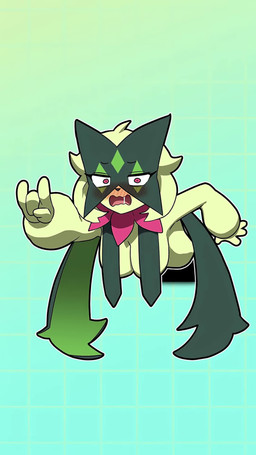 4_fingers angry anthro big_breasts black_nose blush bodily_fluids breast_curtains breasts clenched_teeth clothing convenient_censorship embarrassed female fingers fur green_body green_clothing green_fur green_mask green_topwear hanging_breasts mask music no_pupils pink_eyes pupils solo stuck sweat synced_to_music teeth through_wall topwear white_eyes hakkim sound_warning darekanuitekure nintendo nunununununununununununununununu pokemon synthesizer_v otomachi_una felid feline generation_9_pokemon mammal meowscarada pokemon_(species) 2025 2d_animation 9:16 animated animation_meme hi_res japanese_audio meme short_playtime sound video