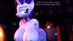anthro anthrofied areola big_areola big_breasts big_butt blue_eyes book breasts bubble_butt butt cutie_mark detailed_background dialogue duo eyelashes eyewear female fingers fireplace fur glasses green_tail hair horn huge_breasts huge_butt inside male multicolored_body multicolored_fur multicolored_hair multicolored_tail nipples nude orange_body orange_fur pink_body pink_fur presenting presenting_hindquarters purple_eyes purple_hair purple_tail red_hair short_hair tail teal_hair text thick_thighs two_tone_body two_tone_fur white_body white_fur wide_hipped_female wide_hips themanwithaquest friendship_is_magic hasbro my_little_pony mythology starlight_glimmer_(mlp) sunburst_(mlp) equid equine mammal mythological_creature mythological_equine unicorn 16:9 2022 3d_(artwork) 4k absurd_res digital_media_(artwork) english_text hi_res source_filmmaker_(artwork) widescreen