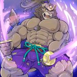 abs anthro chest_tuft clothed clothing katana male mane melee_weapon muscular muscular_anthro muscular_male nipples pecs samurai solo sword topless tuft warrior weapon a3_lion wildheit lifewonders live_a_hero toshu felid lion mammal pantherine 1:1 hi_res