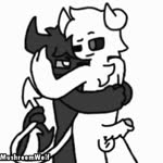 anal bodily_fluids cum duo from_behind_position genital_fluids horn hug hugging_another hugging_from_behind male male/male sex tail tail_wrapped mushroomwolf demon e animated low_res sound webm