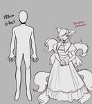 absurd_res animal_humanoid canid canid_humanoid canine canine_humanoid chart digital_drawing_(artwork) digital_media_(artwork) female fox_humanoid foxtrot_(glacierclear) glacierclear greyscale height_chart hi_res humanoid mammal mammal_humanoid monochrome strawberry_cheesecake_(glacierclear)